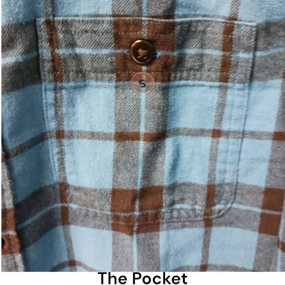 AMERICAN EAGLE Women's Soft Long sleeve Plaid Shirt. - Picture 4 of 15